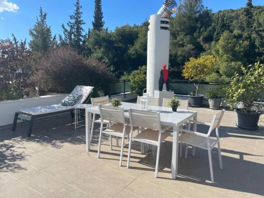 Athens Lycabettus Hill Penthouse, Private Roof Garden & Pool Apartment Ngoại thất bức ảnh