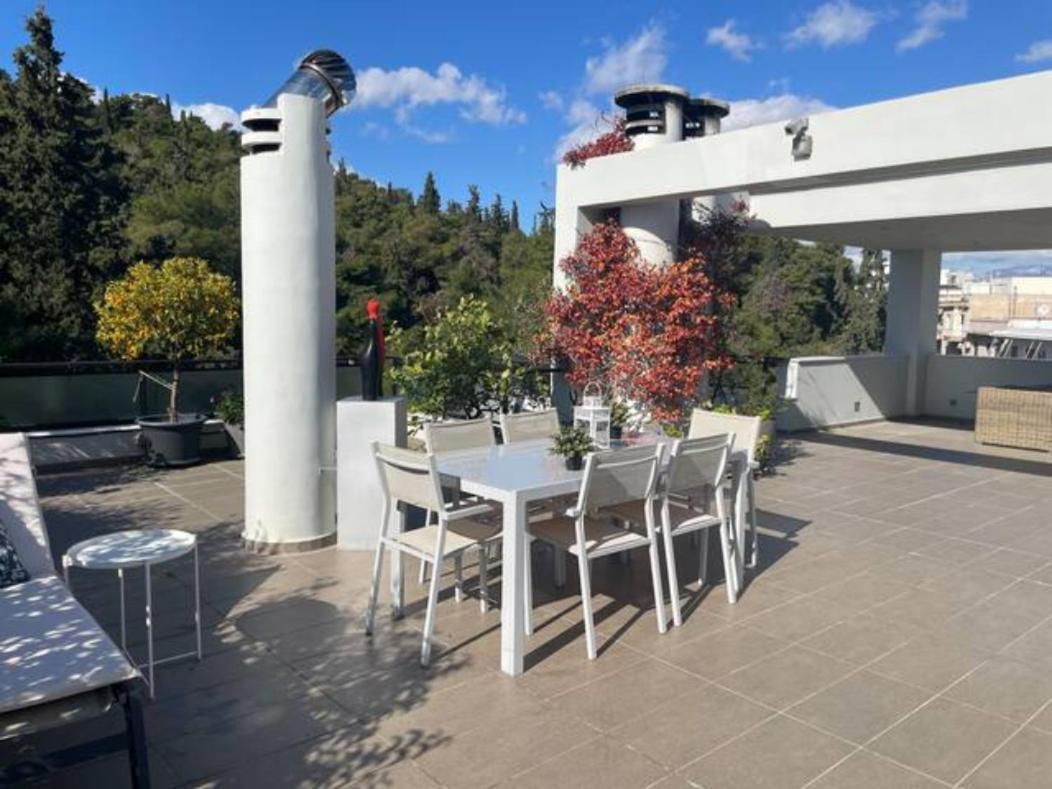 Athens Lycabettus Hill Penthouse, Private Roof Garden & Pool Apartment Ngoại thất bức ảnh