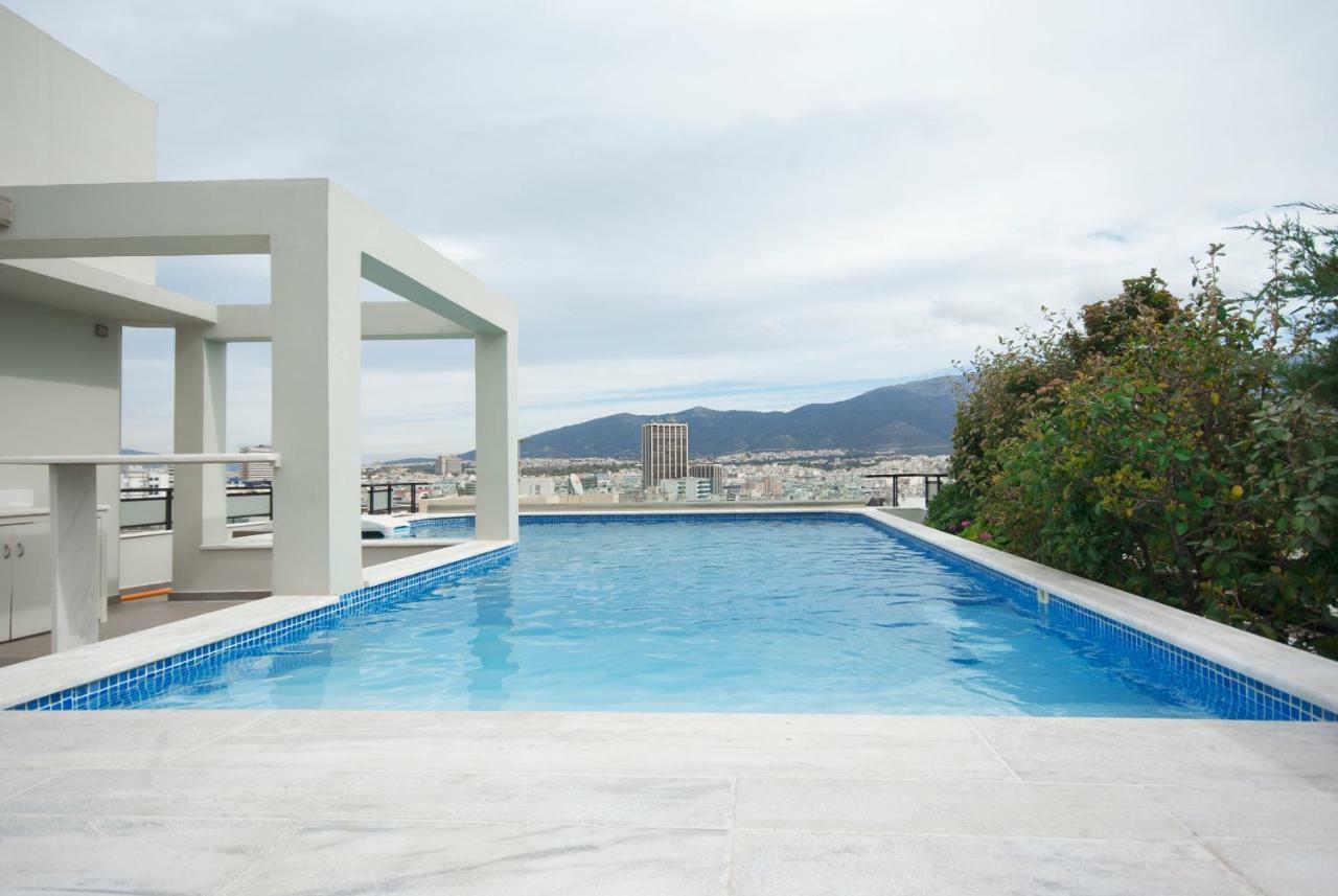 Athens Lycabettus Hill Penthouse, Private Roof Garden & Pool Apartment Ngoại thất bức ảnh